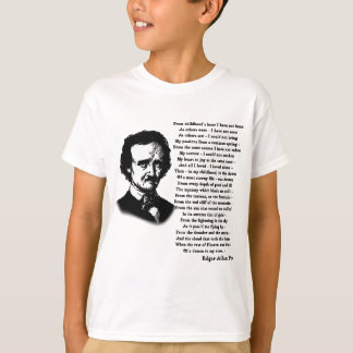 Edgar Allan Poe Poem ALONE T-shirt