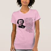 Edgar Allan Poe Poem ALONE T-shirt (Voorkant)