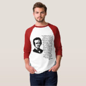 Edgar Allan Poe Poem ALONE T-shirt (Voorkant volledig)