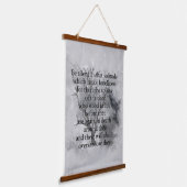 Edgar Allan Poe Poem Donkere Gothic Halloween Hangend Wandkleed (Gebogen)