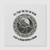 Edgar Allan Poe Poet Author Dream Raven Medallion (Voorkant)
