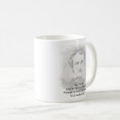 Edgar Allan Poe Poet Melancholy Quote Briefkaart Koffiemok (Voorkant rechts)