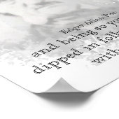 Edgar Allan Poe Poet Melancholy Quote Poster (Hoek)