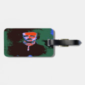 Edgar Allan Poe Pop Art Bagagelabel (Achterkant horizontaal)
