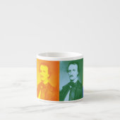 Edgar Allan Poe Pop Art Espresso Mok (Voorkant)