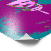 Edgar Allan Poe Pop Art Foto Afdruk (Hoek)