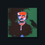 Edgar Allan Poe Pop Art Portret Canvas Afdruk<br><div class="desc">Edgar Allan Poe was een Amerikaans schrijver.Hij is het meest bekend om zijn korte verhalen,  in het bijzonder zijn verhalen over mysterie en macaber.</div>
