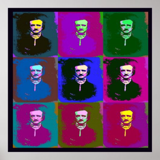 Edgar Allan Poe Pop Art Posters & Afdrukken (Voorkant)