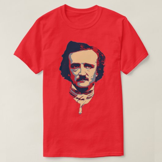 Edgar Allan Poe Pop Art T-shirt (Design voorkant)
