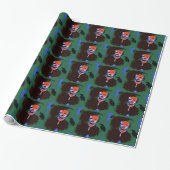 Edgar Allan Poe Pop Art Wrapping Paper Cadeaupapier (Uitgerold)