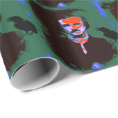 Edgar Allan Poe Pop Art Wrapping Paper Cadeaupapier (Rol Hoek)