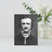 Edgar Allan Poe Portret Briefkaart (Staand voorkant)
