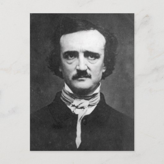 Edgar Allan Poe Portret Briefkaart (Voorkant)