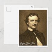  Edgar Allan Poe Portret Briefkaart (Voorkant / Achterkant)
