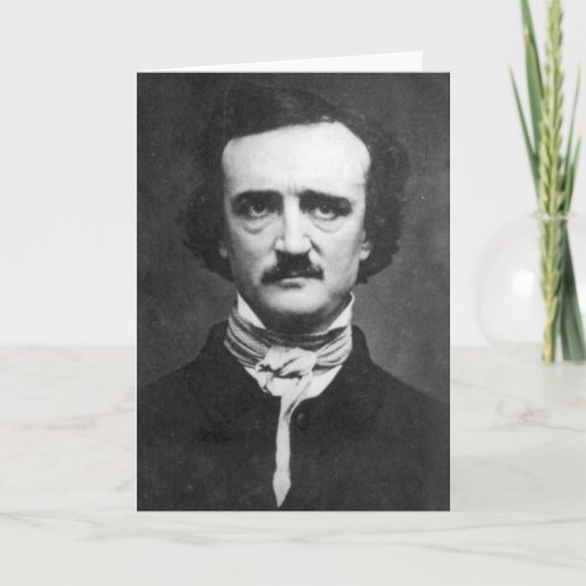 Edgar Allan Poe Portret Kaart (Voorkant)