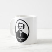 Edgar Allan Poe Portret Koffiemok (Voorkant links)