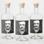 Edgar Allan Poe Portret Likeurfles Etiket (Flessen)