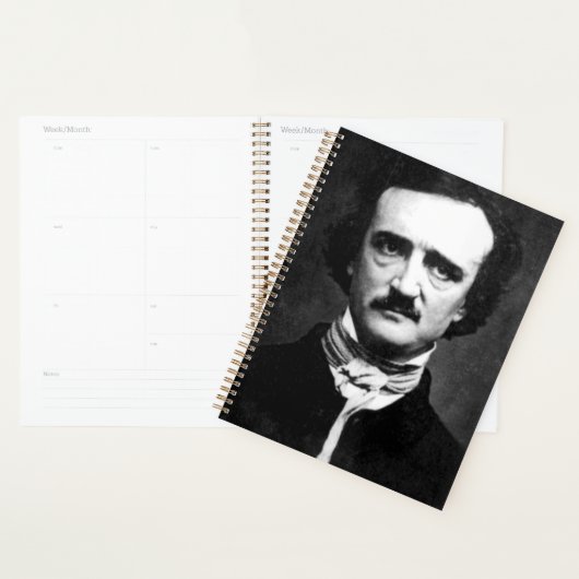 Edgar Allan Poe Portret Planner (Display)