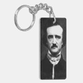 Edgar Allan Poe Portret Sleutelhanger (Voorkant Links)