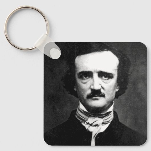 Edgar Allan Poe Portret Sleutelhanger (Voorkant)