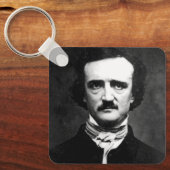 Edgar Allan Poe Portret Sleutelhanger (Voorkant)