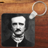 Edgar Allan Poe Portret Sleutelhanger (Achterkant)