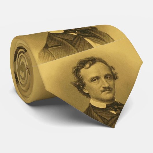 Edgar Allan Poe Portret Stropdas (Opgerold)