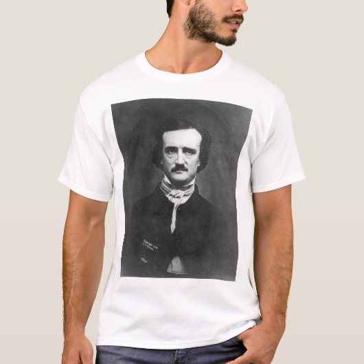 Edgar Allan Poe Portret T-shirt (Voorkant)