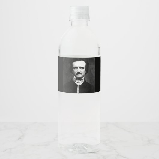 Edgar Allan Poe Portret Waterfles Etiket (Voorkant)