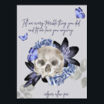 Edgar Allan Poe Poster<br><div class="desc">Edgar Allan Poe Poster with Quote "Tell me everything"</div>