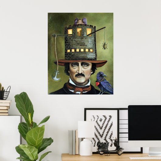 Edgar Allan Poe Poster (Thuiskantoor)