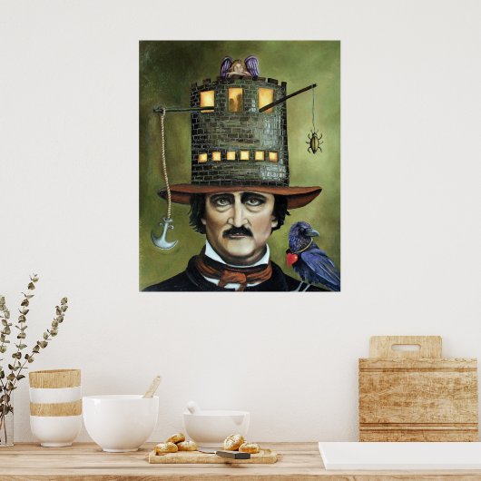 Edgar Allan Poe Poster (Keuken)