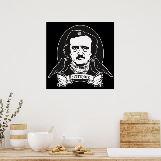 Edgar Allan Poe Print (Keuken)