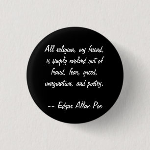 Edgar Allan Poe Quote Ronde Button 3,2 Cm