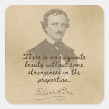 Edgar Allan Poe Quote Sticker - Uitstekende schoon