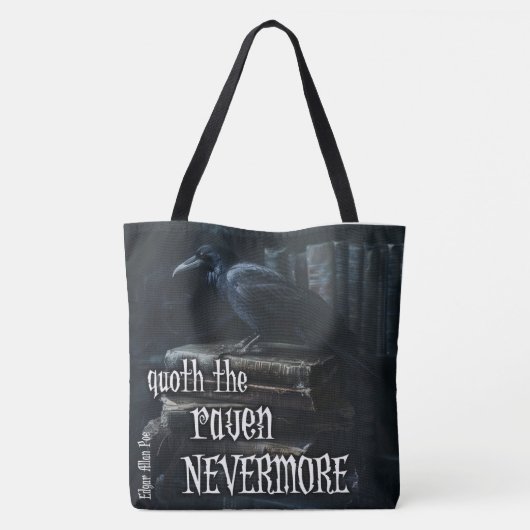 Edgar Allan Poe Quote Tote Bag (Achterkant)