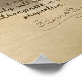 Edgar Allan Poe Quote - Uitstekend mooi Poster (Hoek)