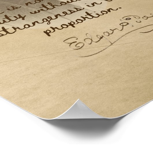 Edgar Allan Poe Quote - Uitstekend mooi Poster (Hoek)