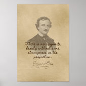 Edgar Allan Poe Quote - Uitstekend mooi Poster (Voorkant)