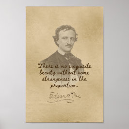 Edgar Allan Poe Quote - Uitstekend mooi Poster