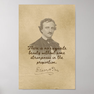 Edgar Allan Poe Quote - Uitstekend mooi Poster