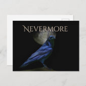 Edgar Allan Poe Raven Halloween Nevermore Briefkaart (Voorkant / Achterkant)