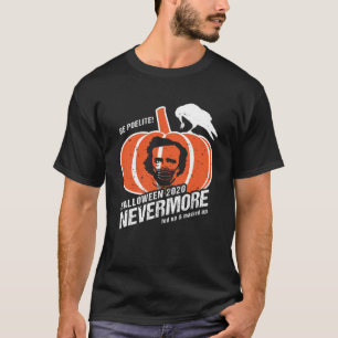 Edgar Allan Poe Raven op een pompoen Halloween 202 T-shirt