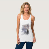 Edgar Allan Poe Raven Poem Art Tanktop (Volledige Voorkant)