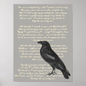 Edgar Allan Poe "Raven" Poster (Voorkant)