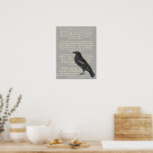 Edgar Allan Poe "Raven" Poster (Keuken)