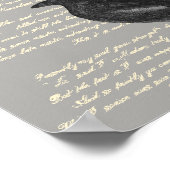 Edgar Allan Poe "Raven" Poster (Hoek)