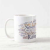 Edgar Allan Poe Raven Words Mok (Links)