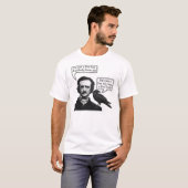 Edgar Allan Poe Riffs on Queen's Bohemen Rhapsody T-shirt (Voorkant volledig)