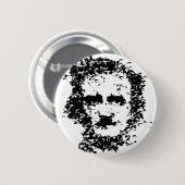 Edgar Allan Poe Ronde Button 5,7 Cm (Voorkant /achterkant)